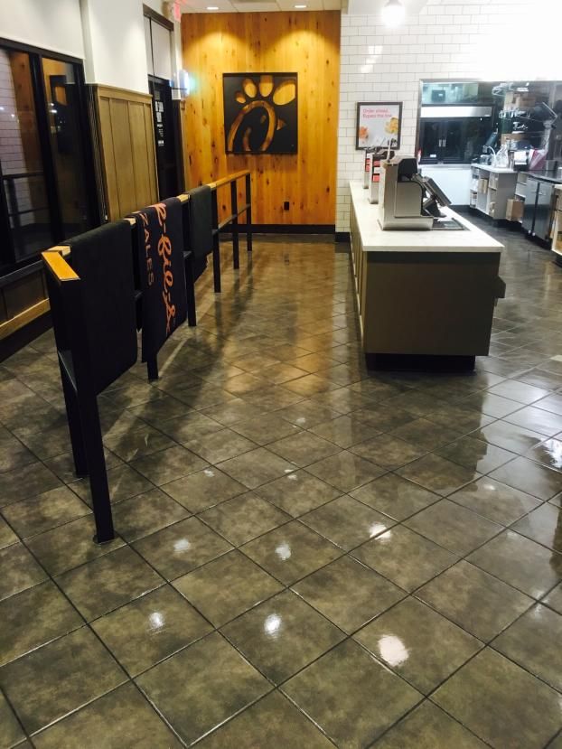 A recent commercial janitorial service company job in the Gonzales, LA area